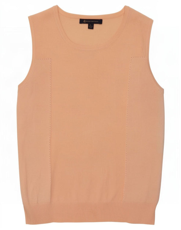 Canotta da donna Brooks Brothers UK 14 grande cotone rosa