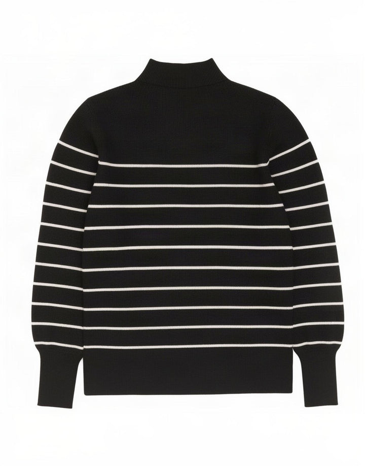 Maglione maglione a collo alto da donna Marks & Spencer UK 12 medio nero