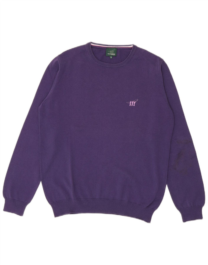 Maglione maglione girocollo da uomo Henry Cottons piccolo viola