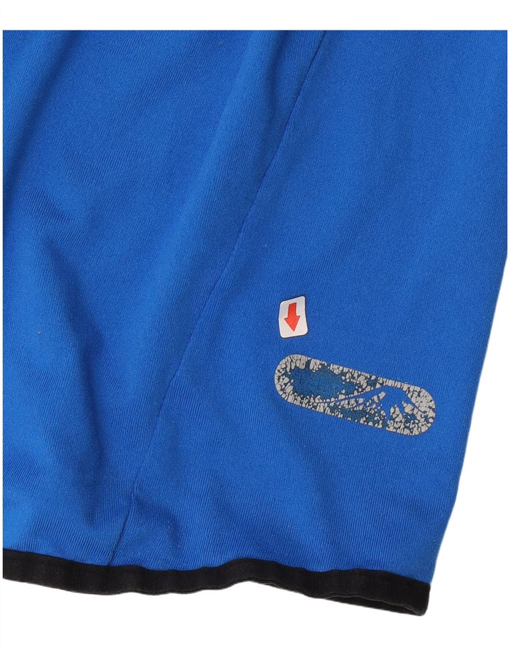 Asics Maglia da uomo con cappuccio e zip, collo a maniche lunghe, poliestere blu medio