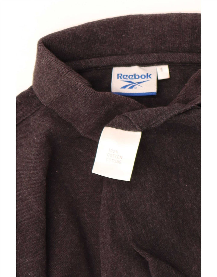 Polo Reebok da uomo piccola in cotone marrone