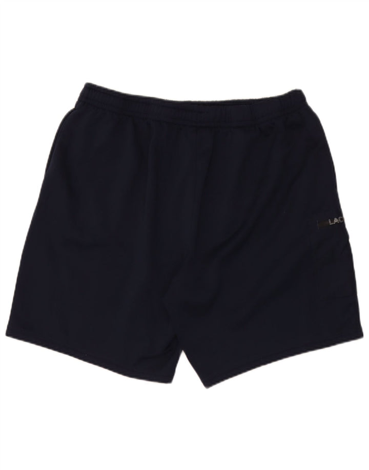 Pantaloncini sportivi cargo da uomo con vestibilità regolare Lacoste taglia 7 2XL poliestere blu navy