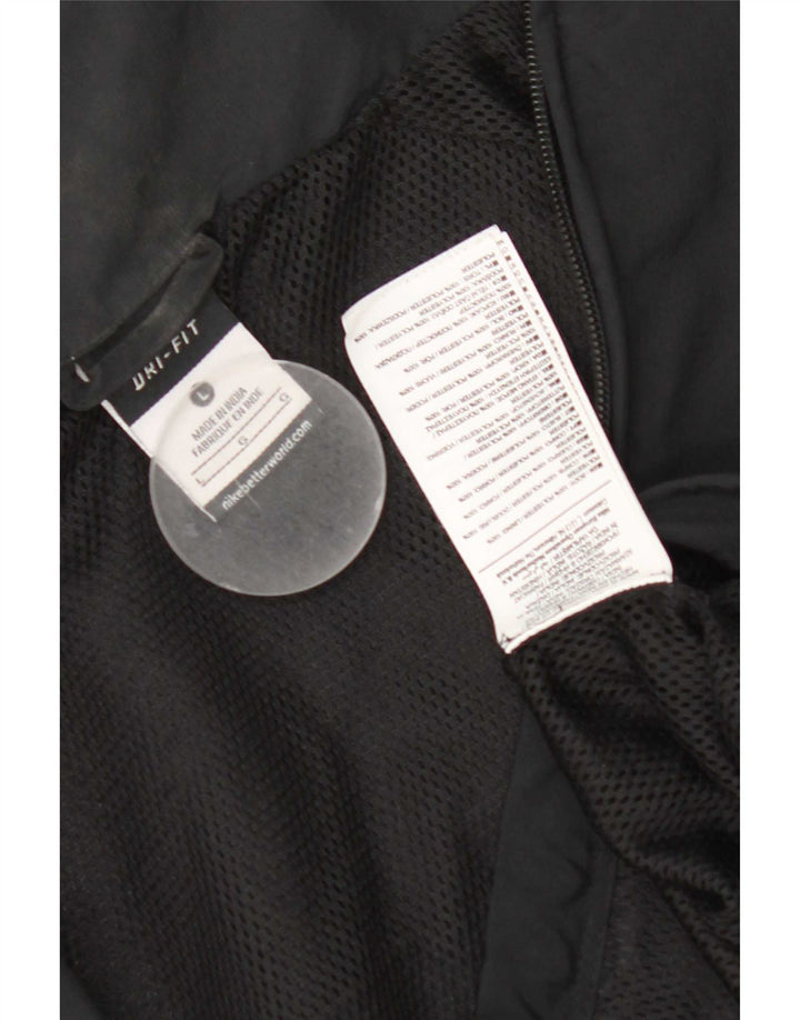 Giacca da tuta Nike Dri Fit da uomo, grande, in poliestere nero