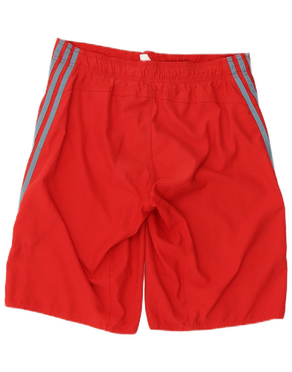 Pantaloncini da bagno Adidas da uomo in poliestere rosso medio