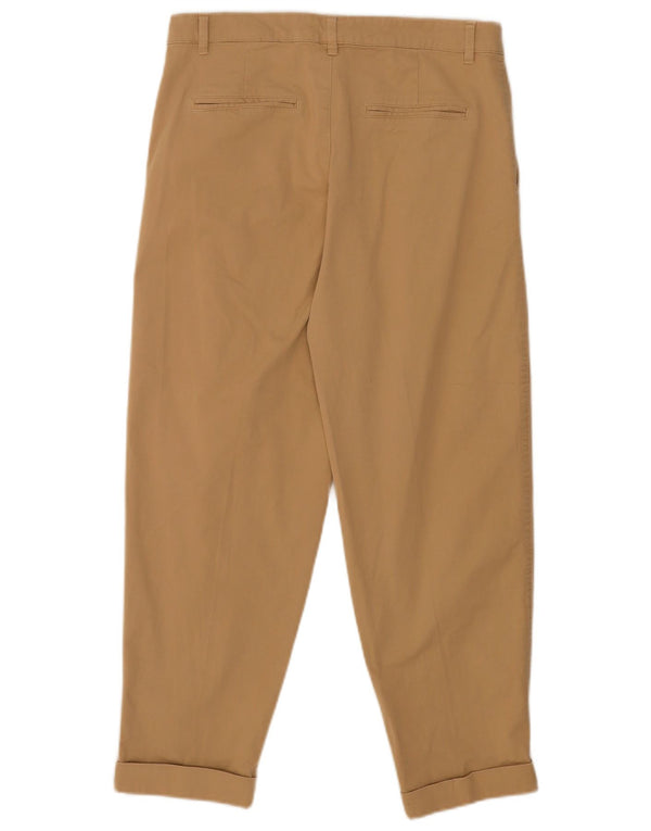 Pantaloni chino affusolati corti da donna Zara EU 40 medio W30 L25 Beige