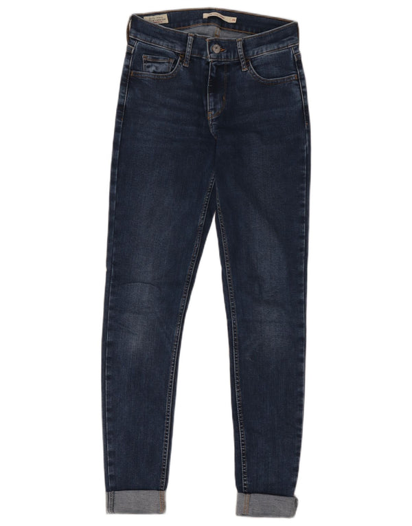 Jeans Levi's da donna 710 super skinny W26 L32 cotone blu navy