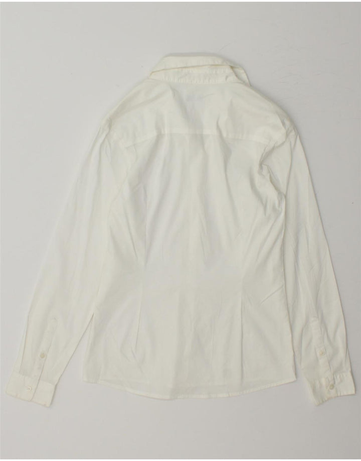 BENETTON Boys Shirt 14-15 Years White Vintage Benetton and Second-Hand Benetton from Messina Hembry 