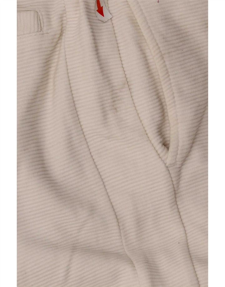 Pantaloncini sportivi da uomo Zara piccoli in cotone gessato bianco