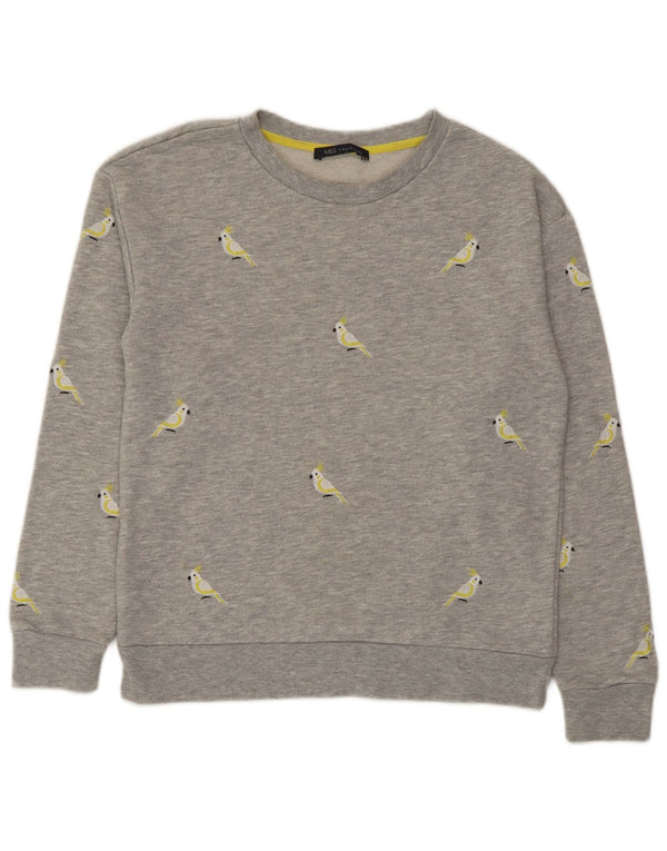 Felpa grafica da donna Marks & Spencer UK 10 Small Poliestere grigio