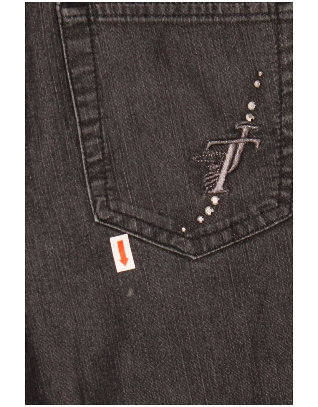Jeans Dritti Donna TRUSSARDI W25 L29 Cotone Nero