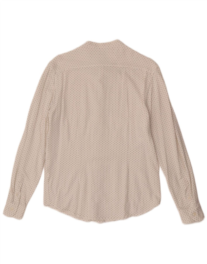 Camicia Zara da uomo slim fit bianca media maculata