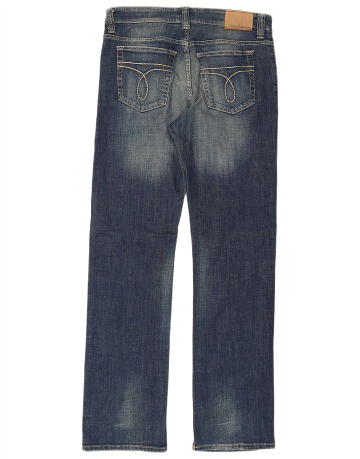 Jeans dritti da uomo Calvin Klein W34 L34 cotone blu