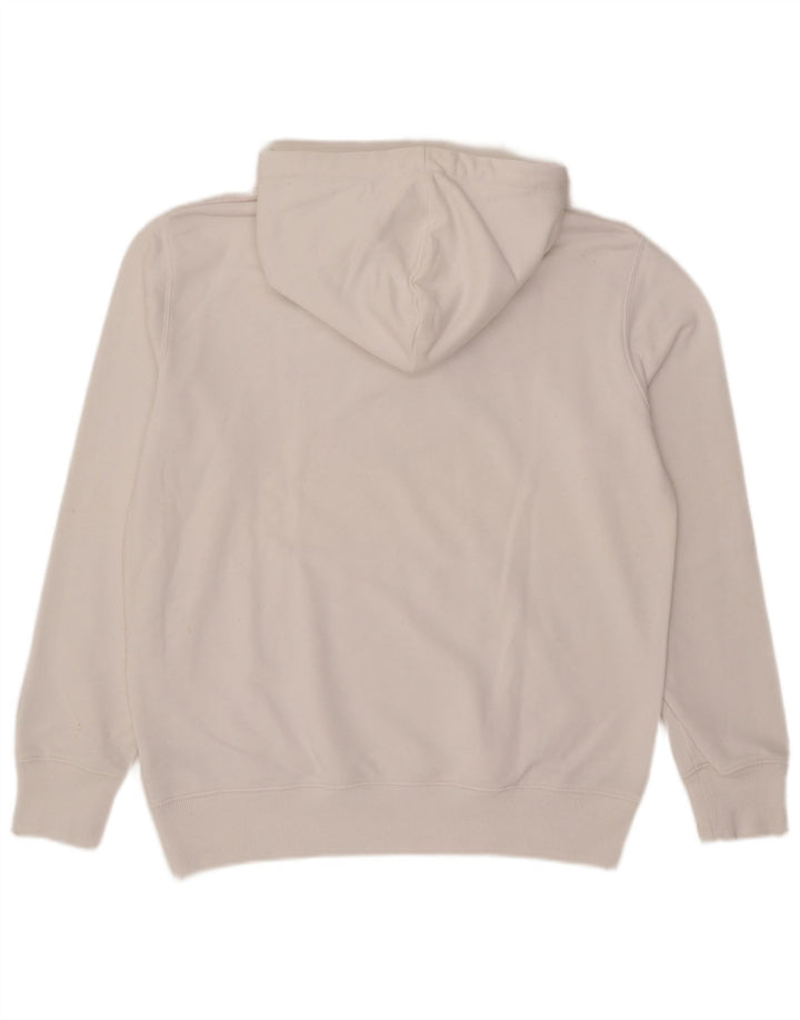 Felpa con cappuccio grafica da uomo G-Star, grande cotone bianco
