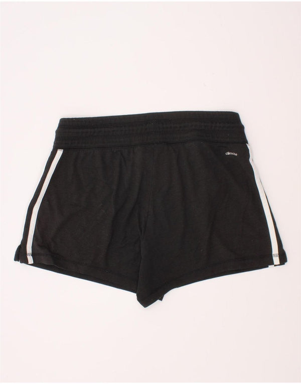 Adidas Womens Climalite Sport Shorts UK 8/10 Small Black Polyester