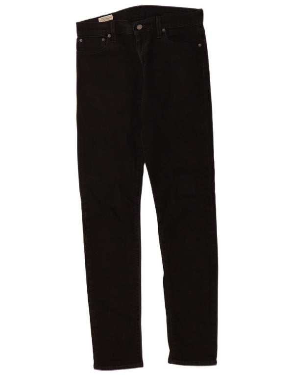 LEVI'S Jeans da uomo 512 slim affusolati W30 L34 cotone nero