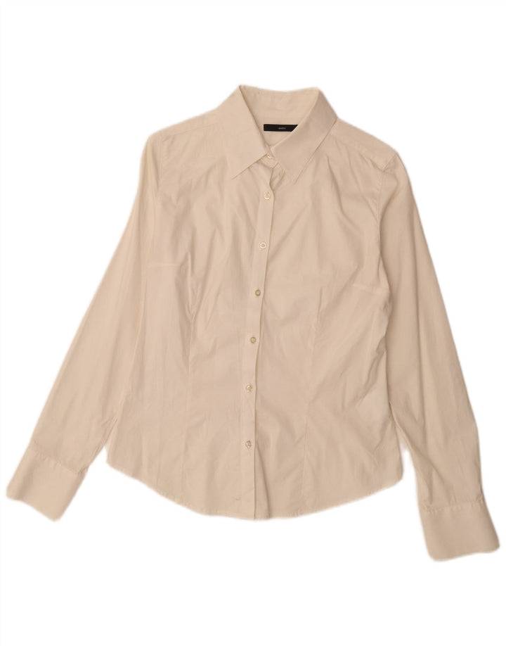 Camicia da donna Sasch UK 12 cotone bianco medio