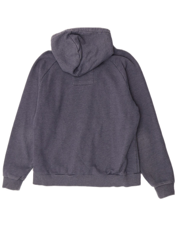 Maglione con cappuccio grafico da donna Weird Fish UK 16 grande cotone blu