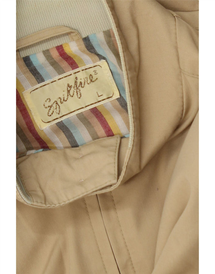 SPITFIRE Mens Bomber Jacket UK 40 Large Beige Vintage Spitfire and Second-Hand Spitfire from Messina Hembry 
