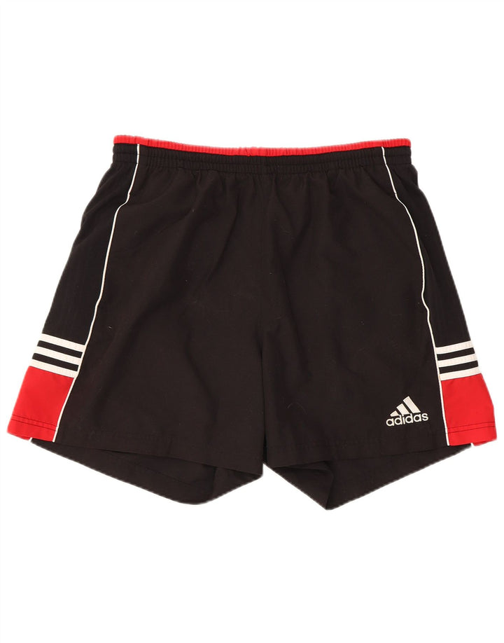 Pantaloncini sportivi da uomo Adidas UK 38 Medium Black Colourblock poliestere