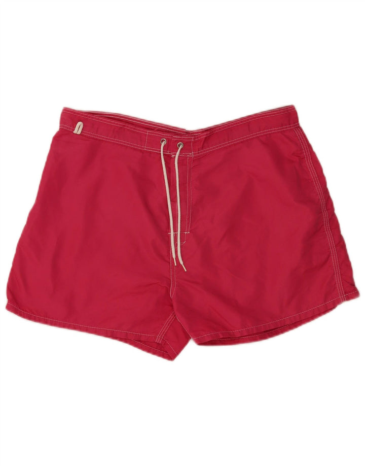 Pantaloncini da bagno da uomo Sundek grandi in nylon rosa