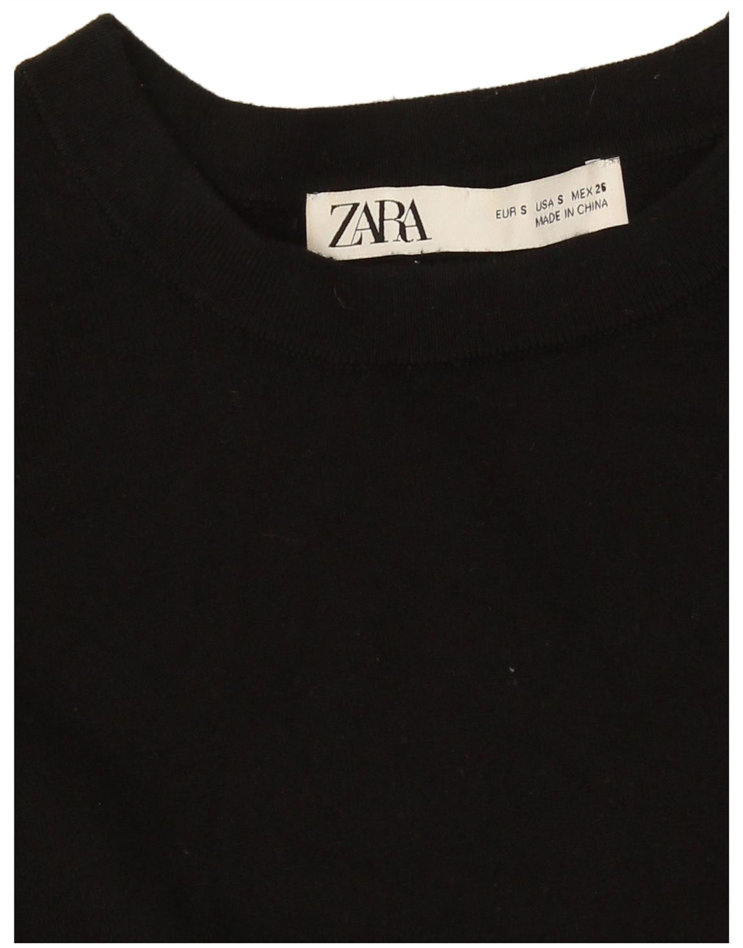 Maglione maglione con scollo a barca da donna Zara UK 8 piccolo nero