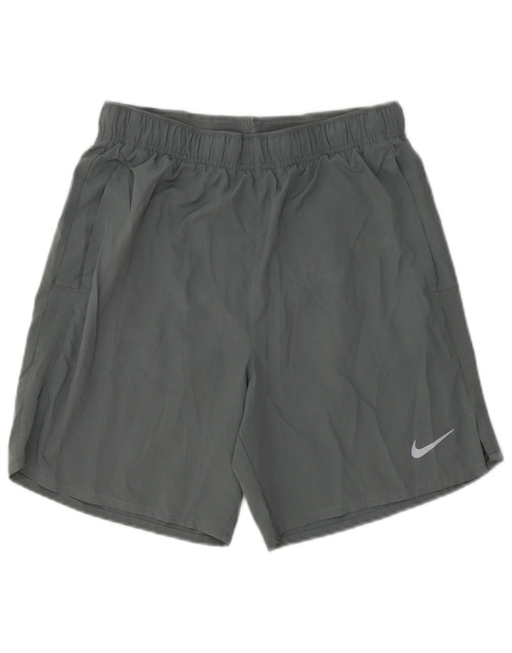 Pantaloncini sportivi Nike Dri Fit da uomo piccoli in poliestere grigio
