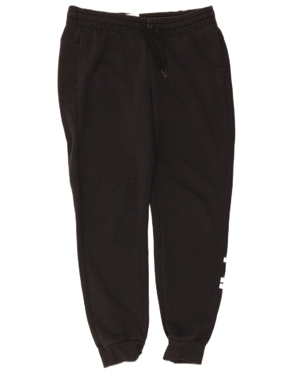Pantaloni da tuta con grafica Adidas da donna Joggers UK 12/14 Medio Nero