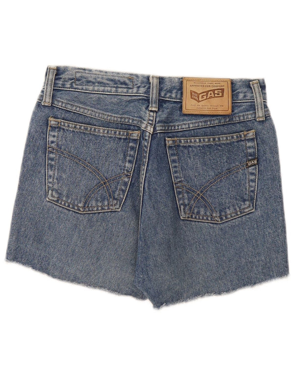 Pantaloncini di jeans da donna Gas W28 cotone blu medio