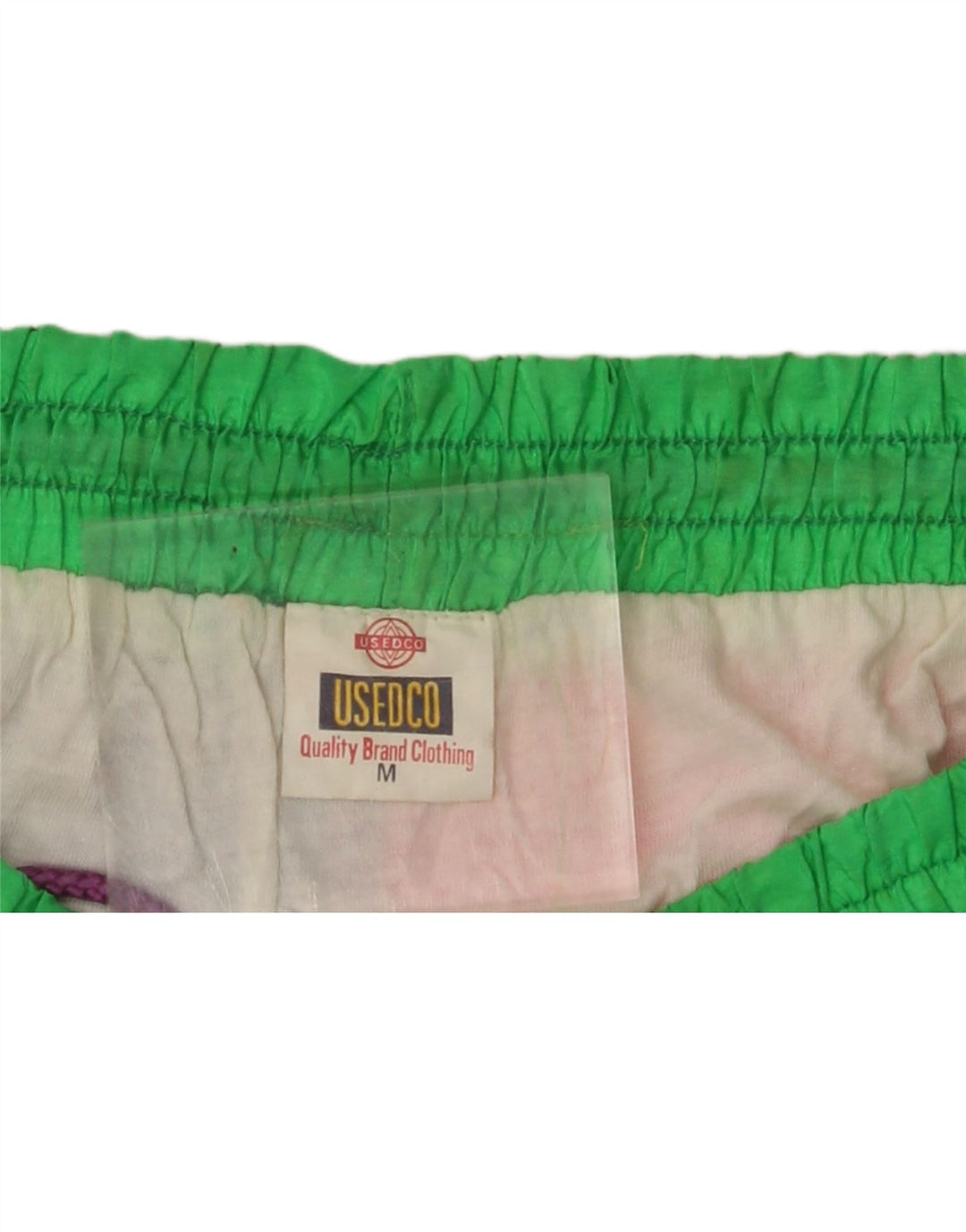 VINTAGE Mens Graphic Sport Shorts Medium  Multicoloured Colourblock