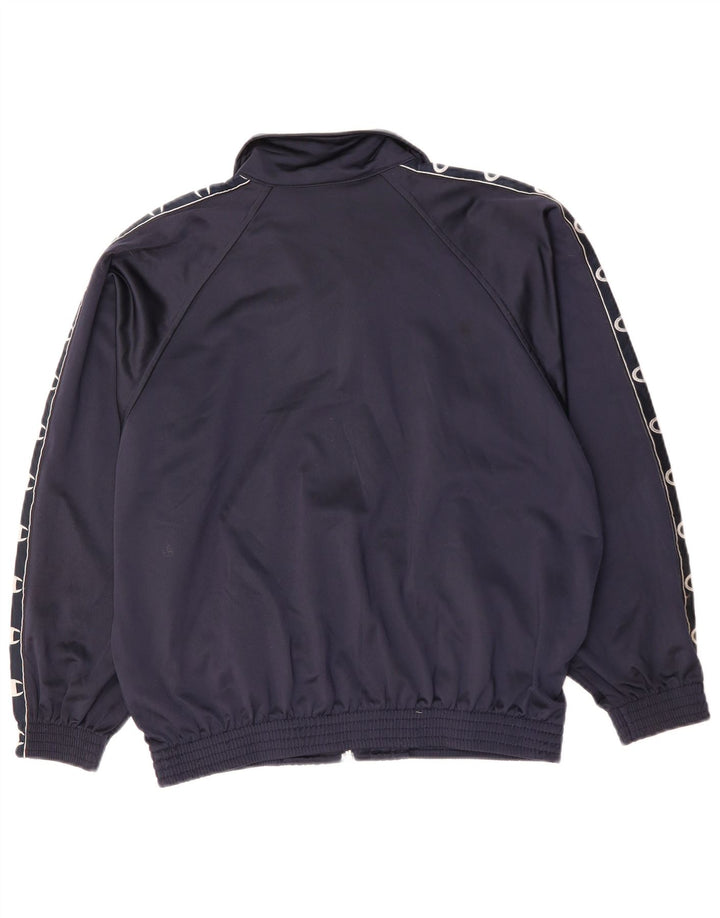 Giacca da ginnastica oversize grafica da uomo Champion Small Blu Navy