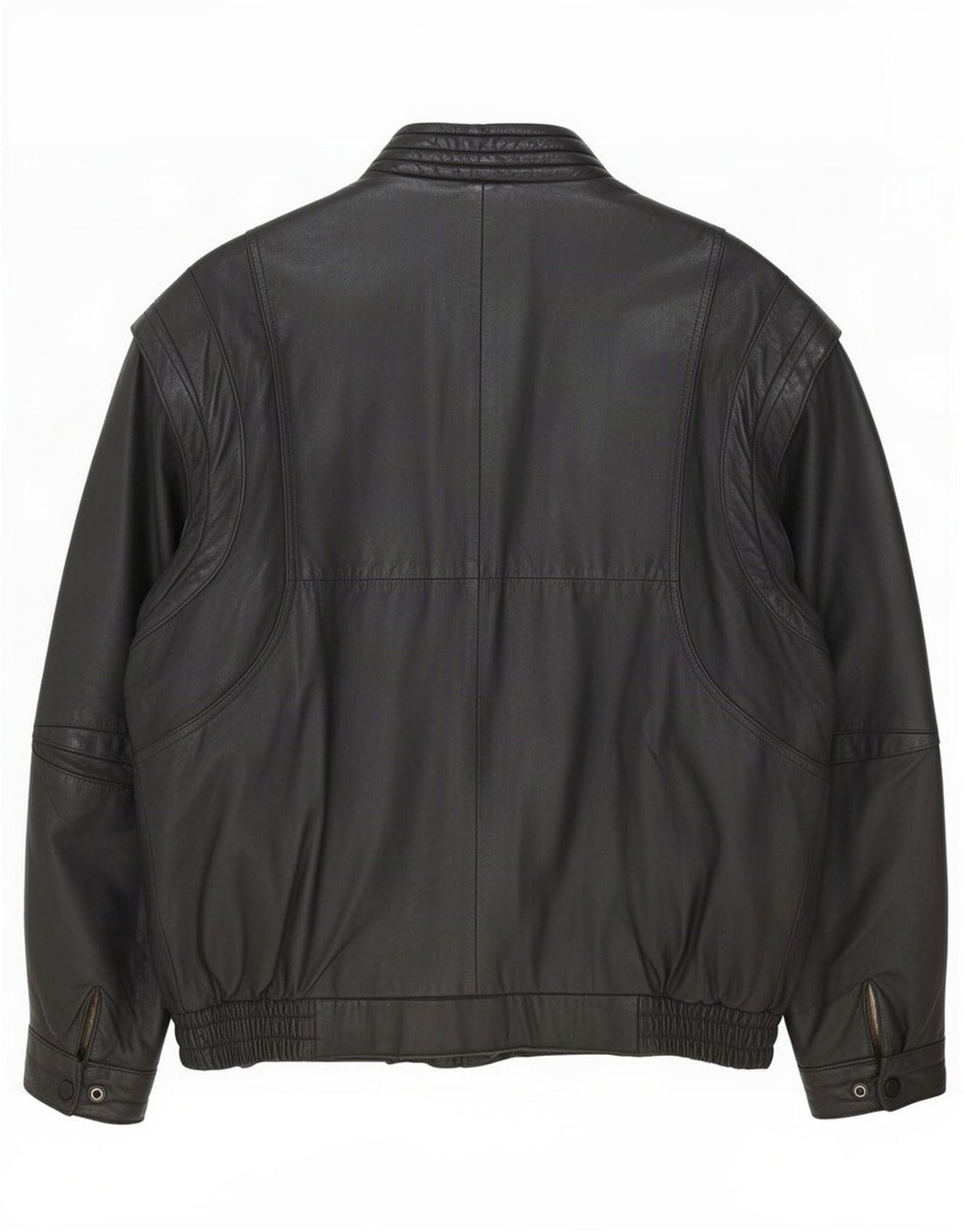 Giacca in pelle vintage da uomo UK 40 grande nera