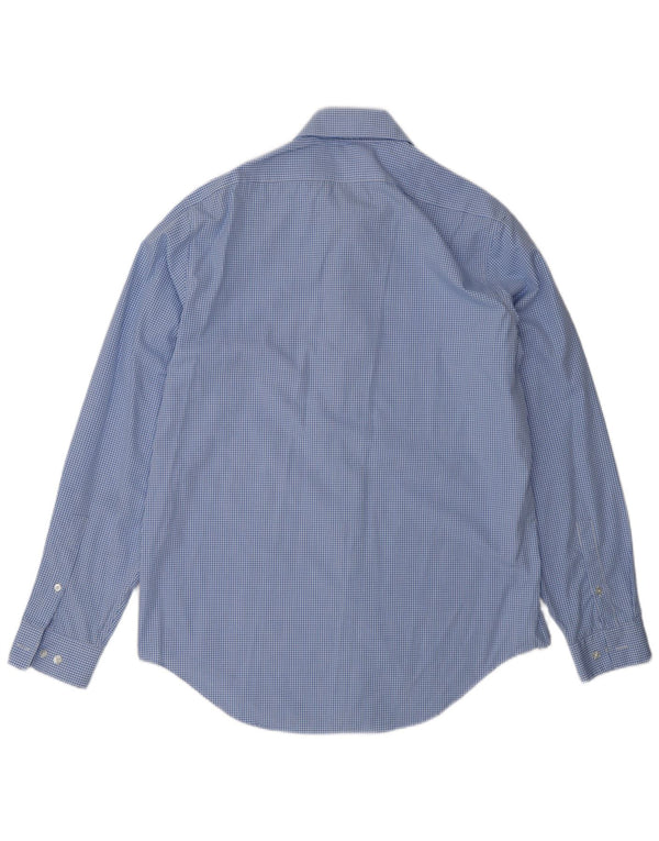 Camicia slim fit da uomo Calvin Klein taglia 16 grande a quadretti blu