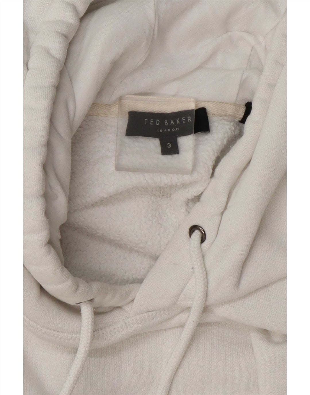 Maglione con cappuccio oversize da donna Ted Baker taglia 3 medio bianco