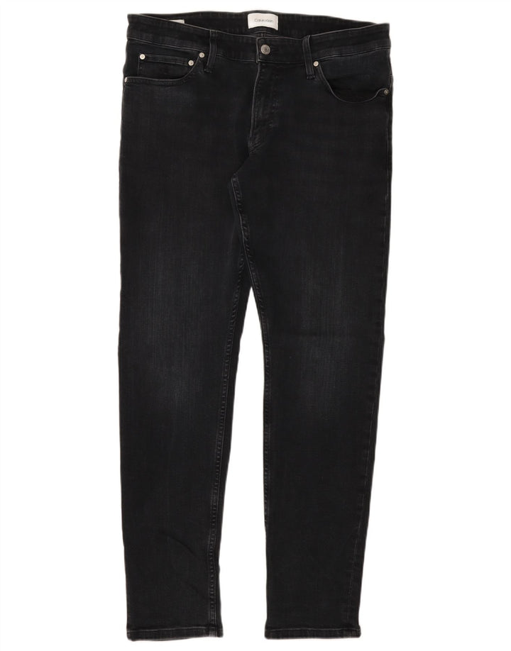 Jeans slim da uomo Calvin Klein W33 L32 cotone nero