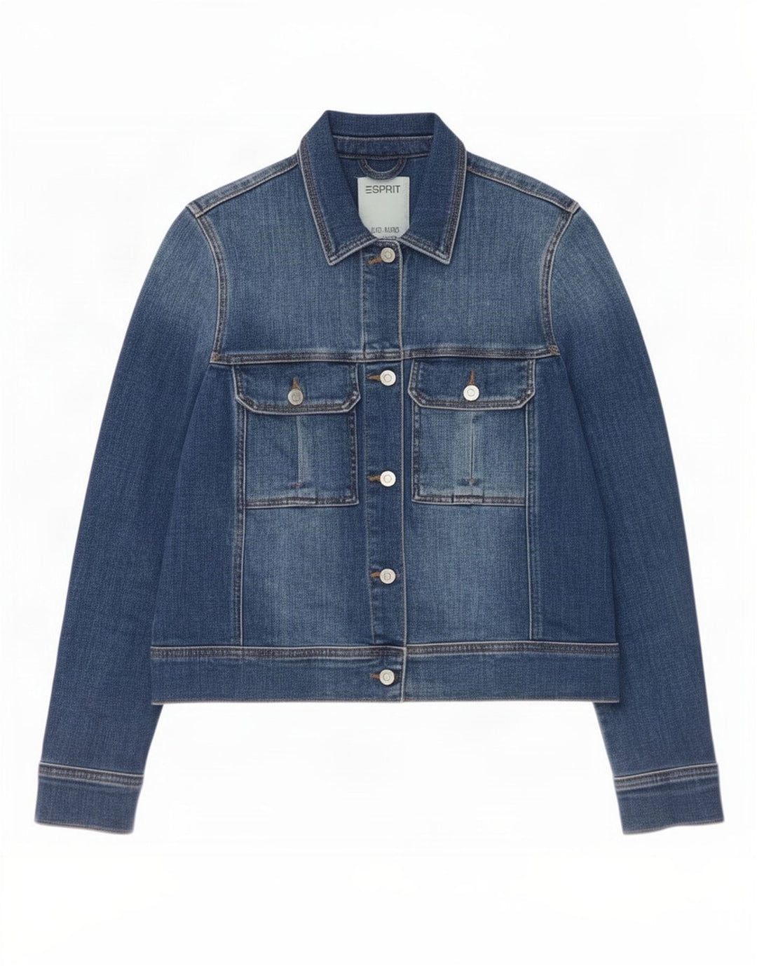 Giacca in denim da donna Esprit UK 12 Cotone blu medio