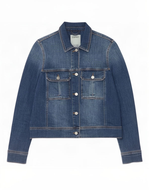 Giacca in denim da donna Esprit UK 12 Cotone blu medio