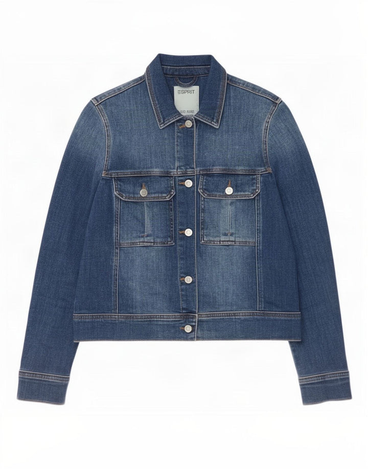 Giacca in denim da donna Esprit UK 12 Cotone blu medio