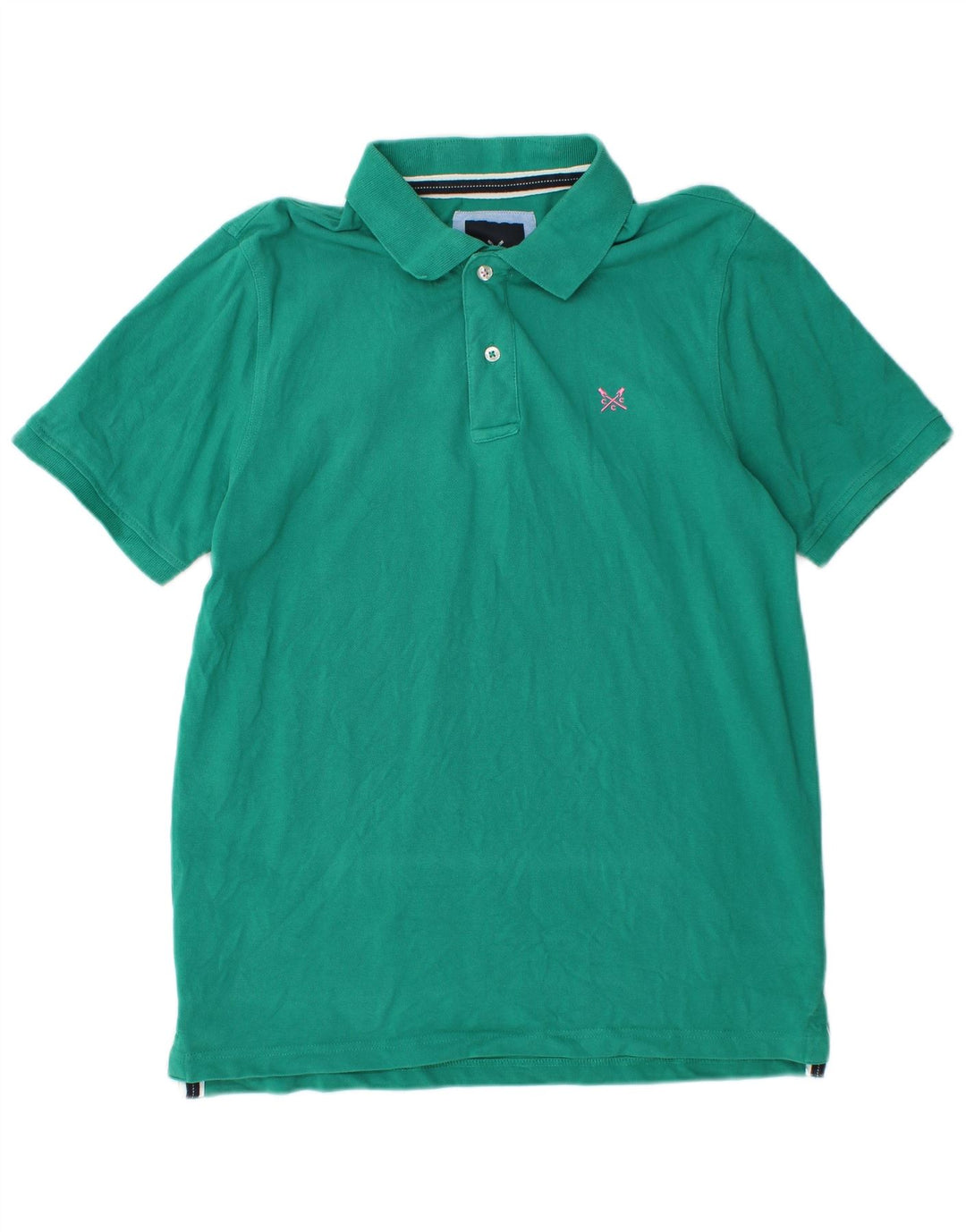 CREW CLOTHING Polo Uomo Cotone Verde Medio