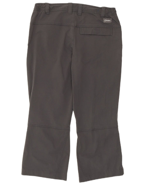 Pantaloni corti da escursionismo da donna Berghaus UK 14 Large W34 L25 Poliammide grigio