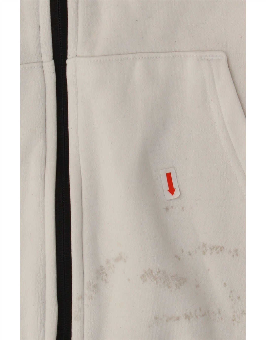 Giacca da ginnastica con grafica PUMA da uomo, piccola, in cotone color block bianco