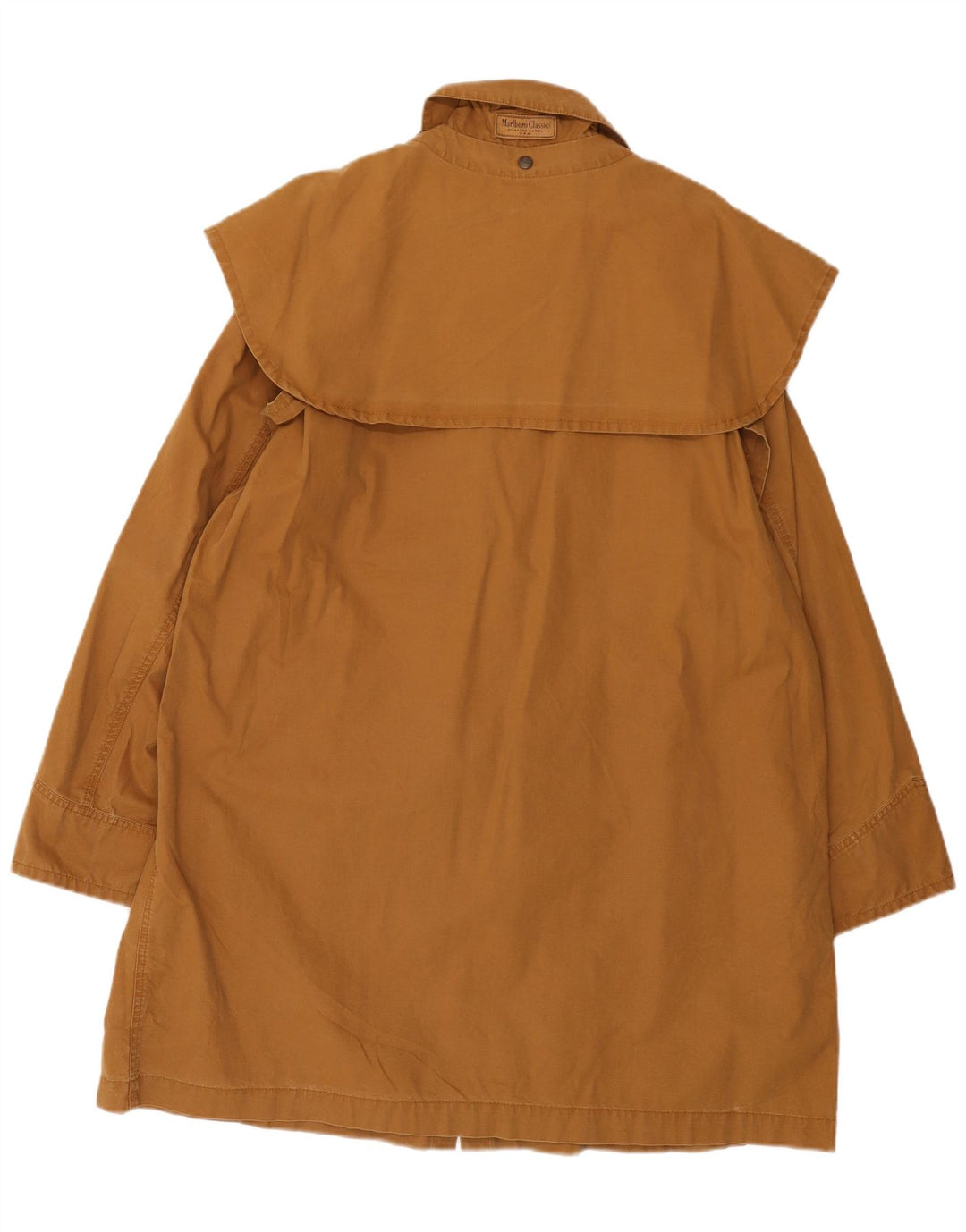 Trench da uomo Marlboro Classics UK 40 grande cotone marrone