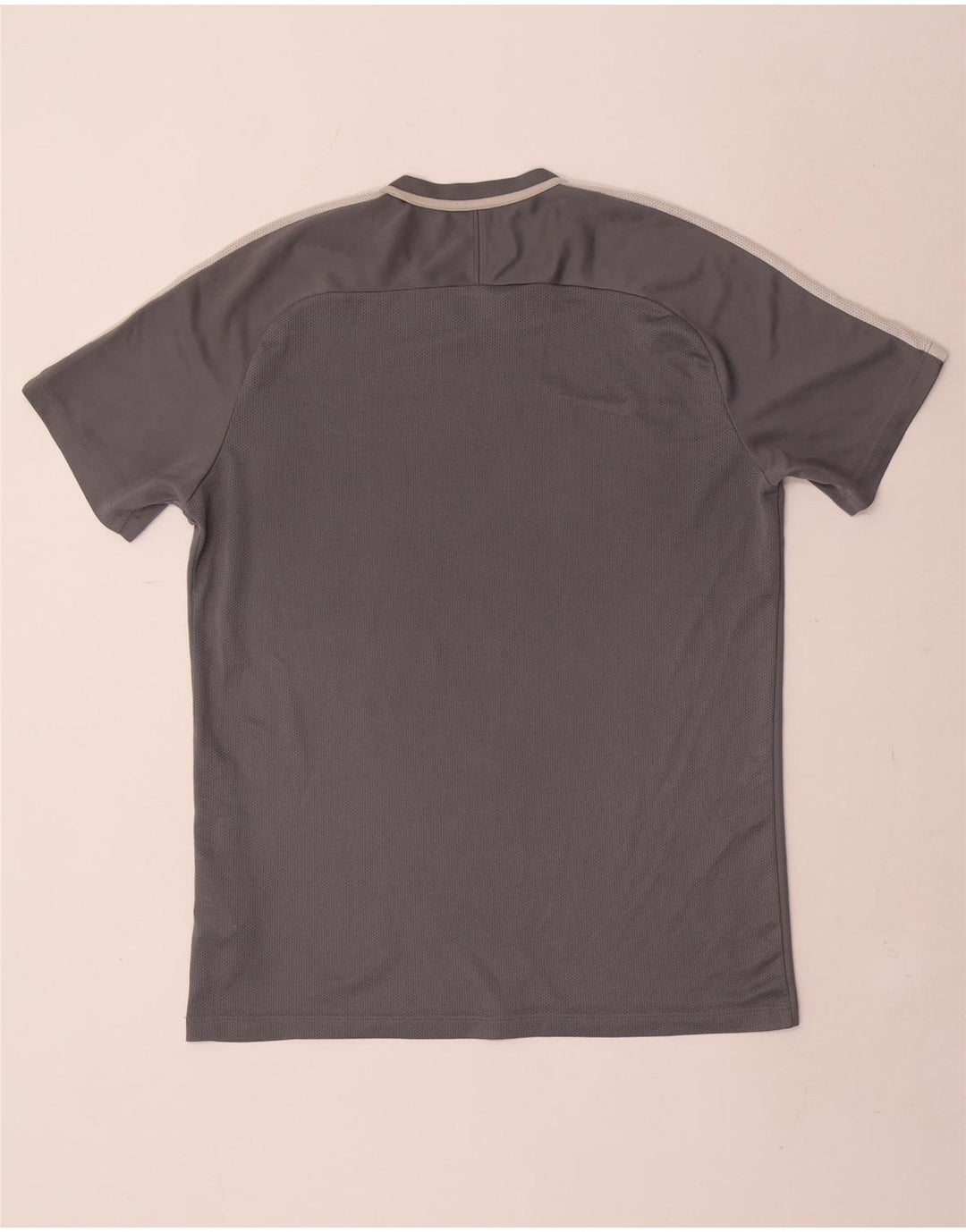 T-shirt Nike Dri Fit da uomo, grande, in poliestere color block grigio
