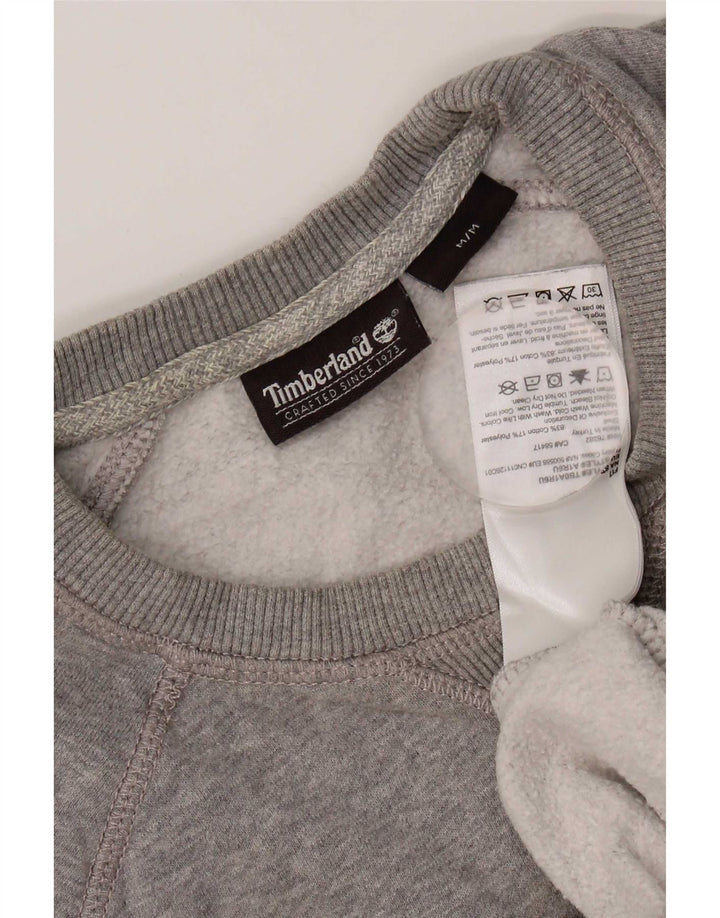 Felpa da uomo Timberland in cotone grigio medio