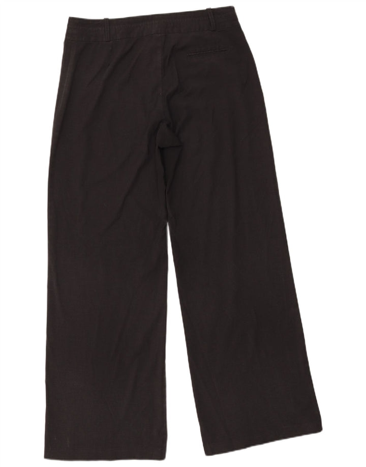 Pantaloni casual da donna Laura Ashley UK 12 Medium W30 L31 Poliestere nero