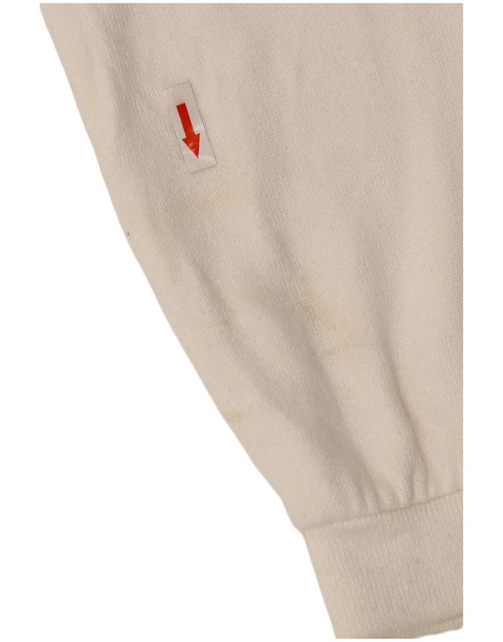 Felpa corta da donna Zara UK 10 piccola bianca