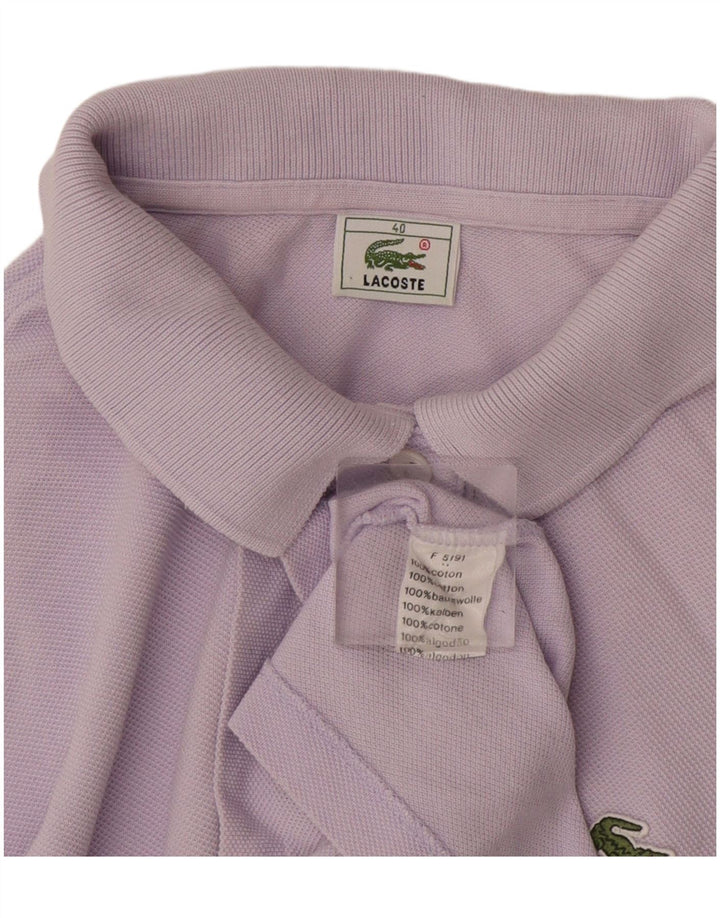 Polo da donna Lacoste taglia 40 cotone viola medio