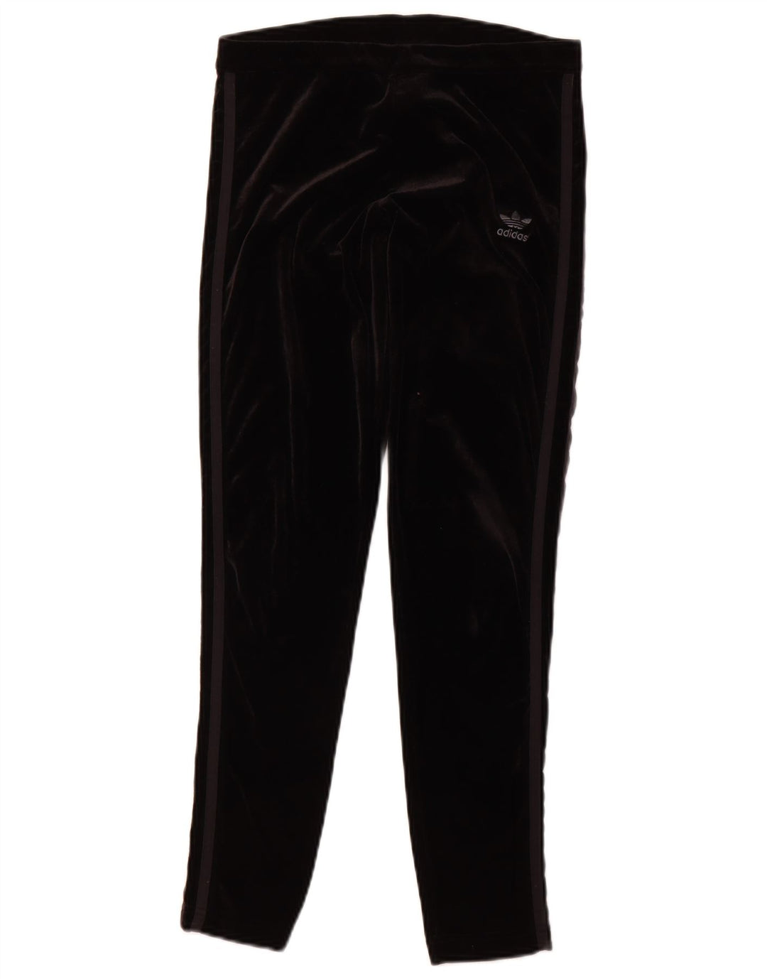 Leggings in velluto da donna ADIDAS UK 12 poliestere nero medio