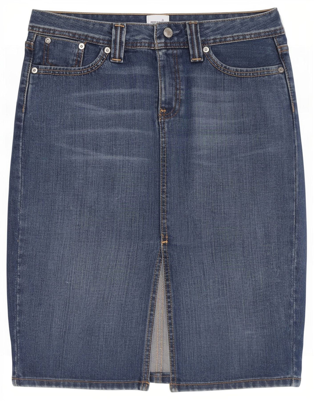 Gonna in denim da donna Levi's media W30 in cotone blu