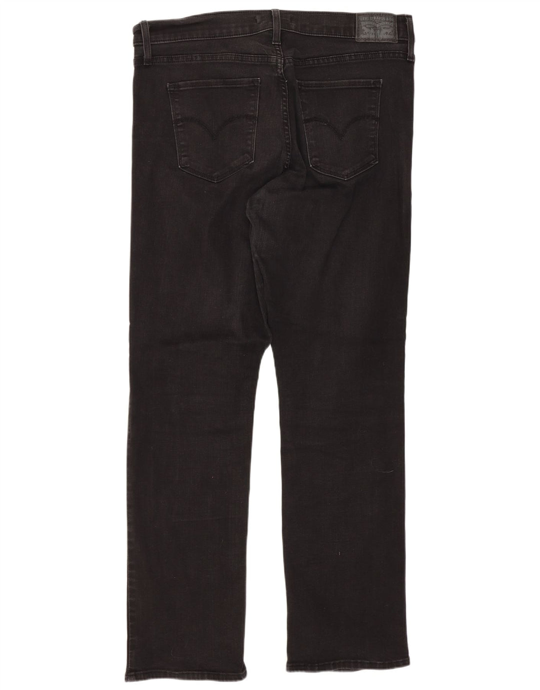 Jeans dritti modellanti da donna 314 Levi's W32 L30 cotone nero