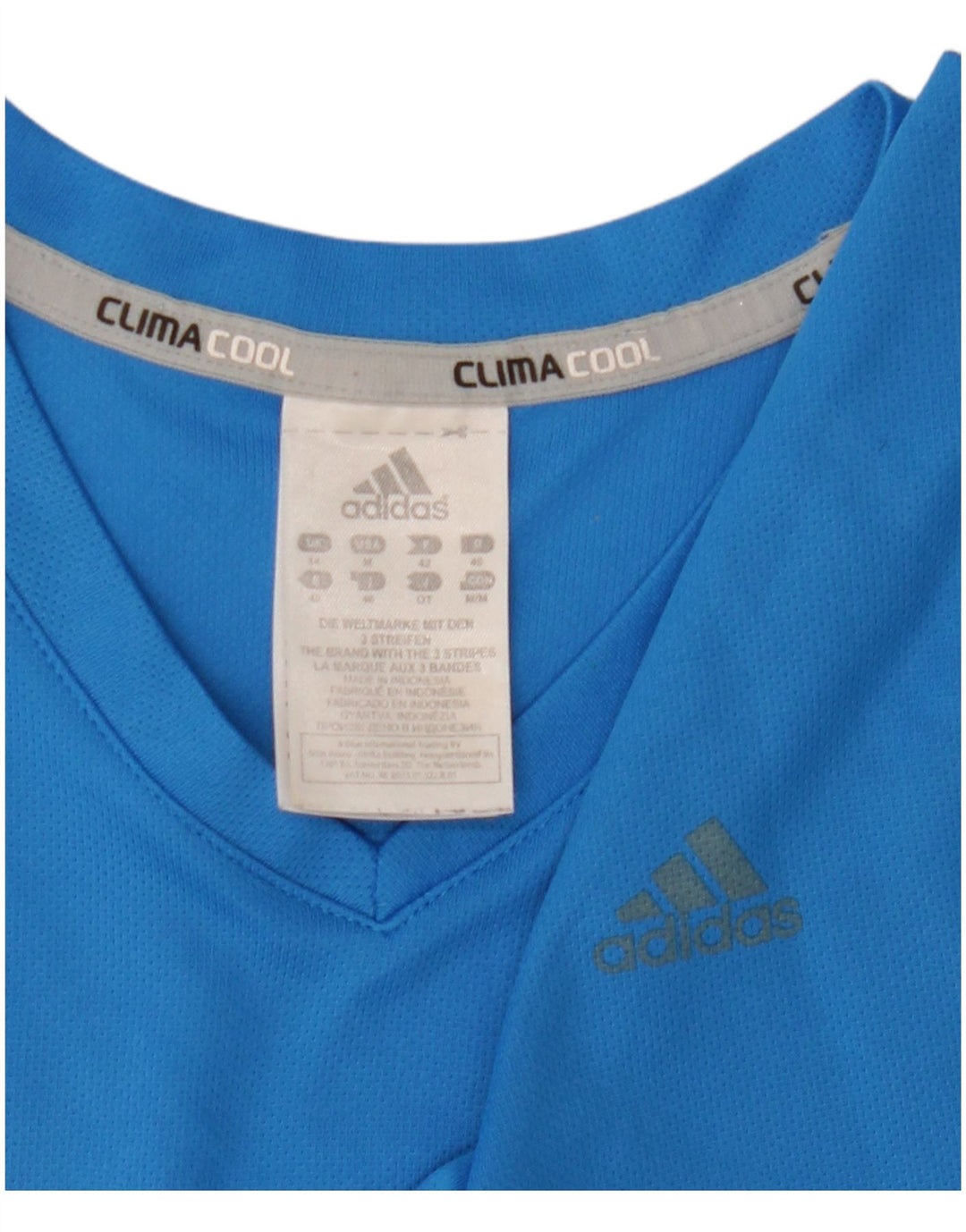 Adidas Maglia da corsa da donna a manica lunga UK 14 Sport in poliestere blu medio